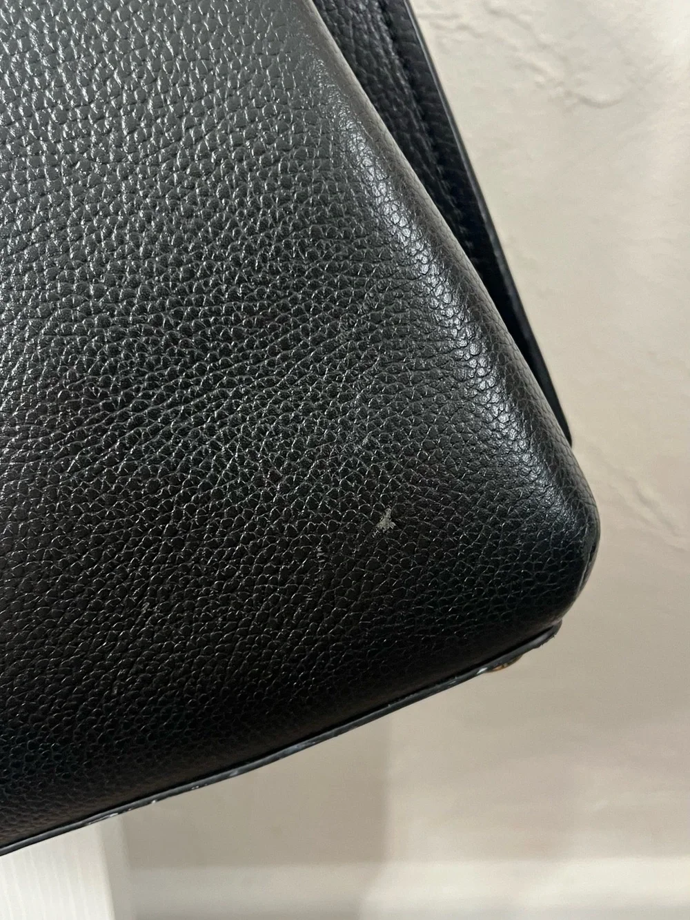 Michael Kors Black Pebbled Leather Shoulder Bag